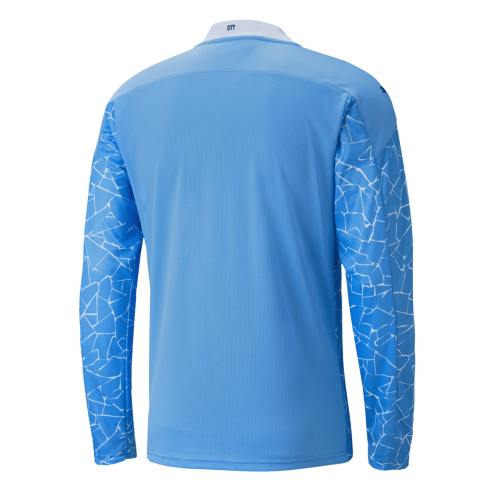 MANCHESTER CITY 20-21 HOME BLUE LONG SLEEVE JERSEY SHIRT - Click Image to Close